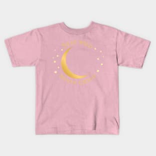 Stay Wild, Moon Child: Nature-Inspired T-Shirt Design Kids T-Shirt